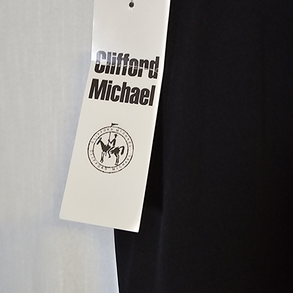 Clifford Michael Womens 100 Silk Maxi Skirt 16 Black Modest,Luxe - Picture 4 of 12